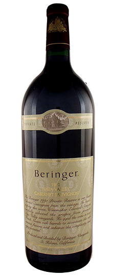 Beringer Private Reserve Cabernet Sauvignon 1991